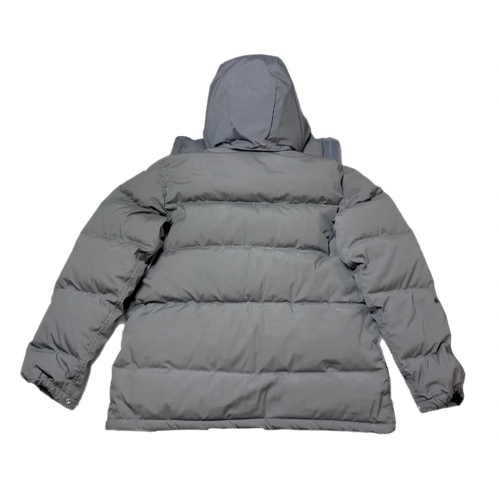 The North Face Vintage Grey Down/Duvet Sierra Hooded Parka Jacket In Size L